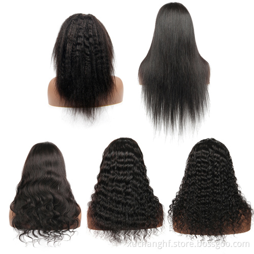 Hanfan 4x4 Lace Closure Water Deep Wave Wigs Human Hair Curly Lace Front Wigs Deep Curly Closure Wigs For Black Women